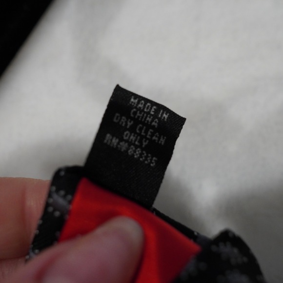 Men's Black Silk Necktie Geometric Pattern Formal Career Dressy Tie - Picture 7 of 7